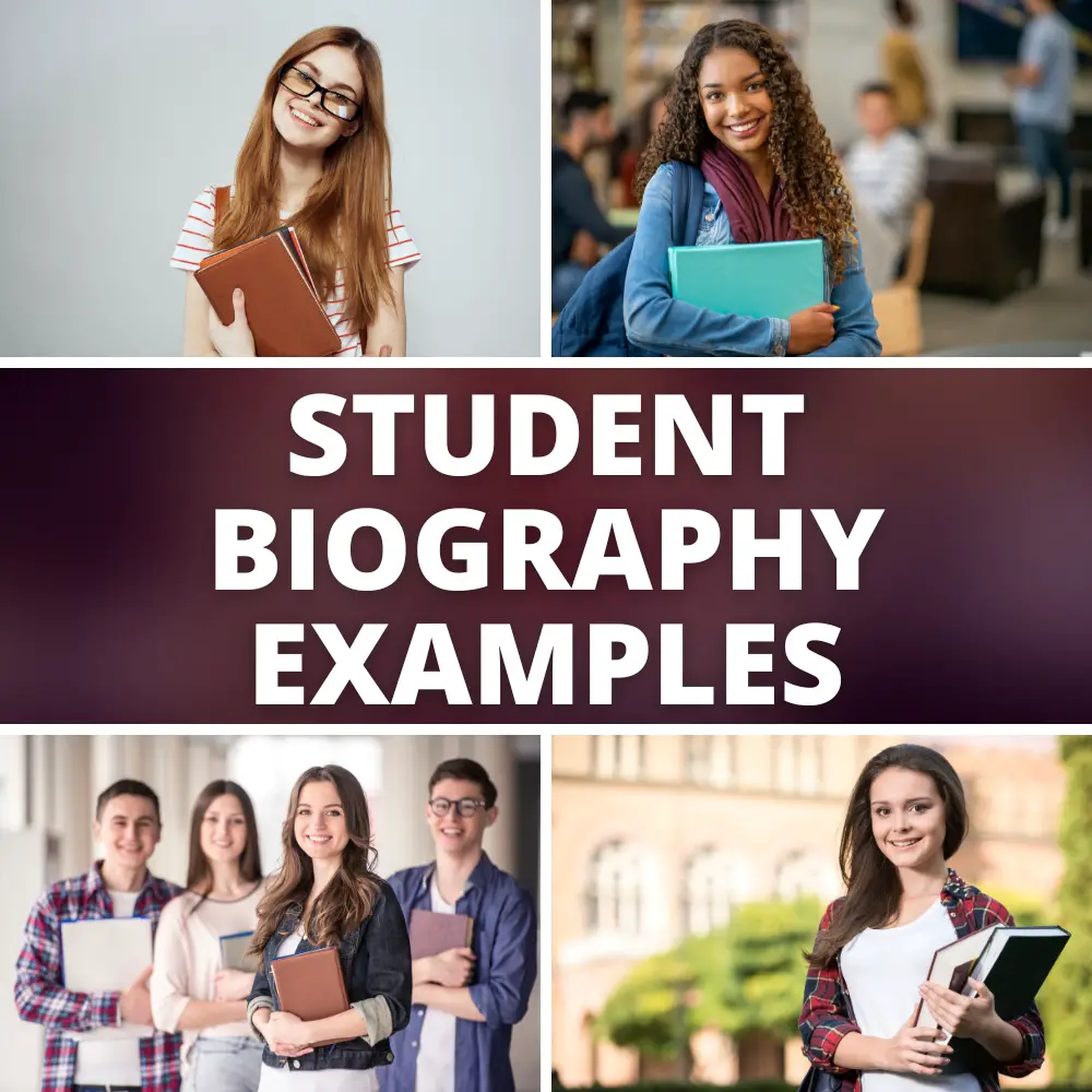 biography samples for students